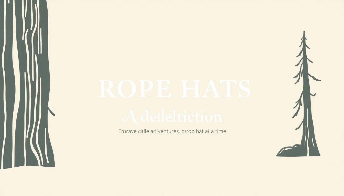 Rope Hats Adventure Collection | Rope Hats