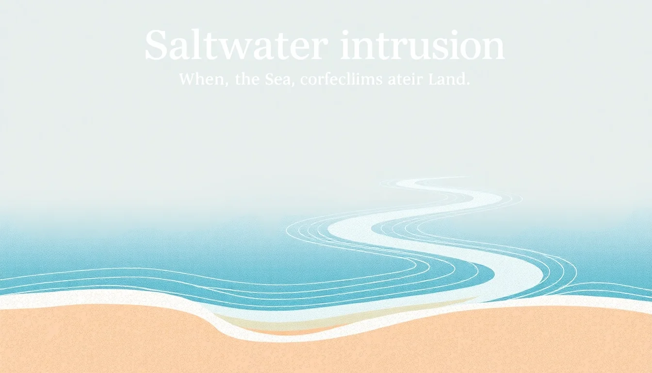 Saltwater Intrusion: When the Sea Reclaims the Land | Vibepedia