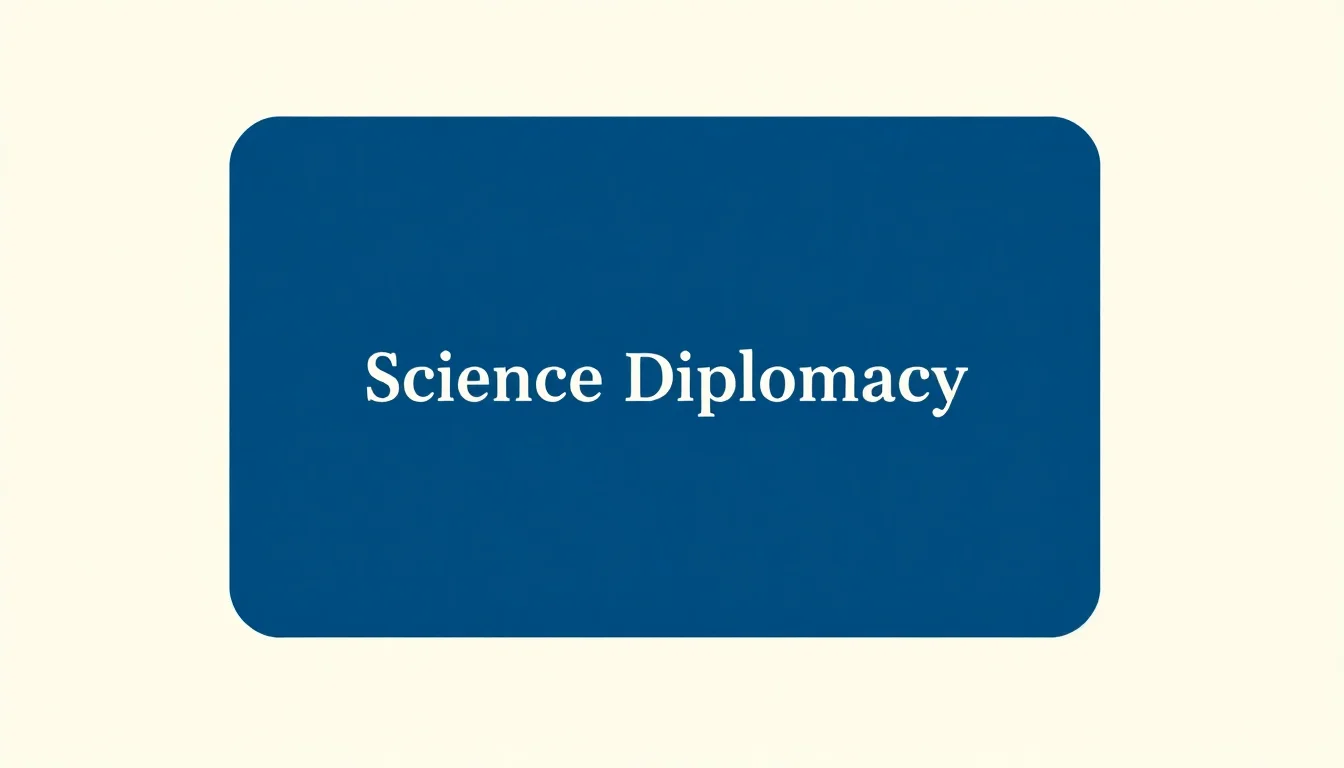 Science Diplomacy | Vibepedia