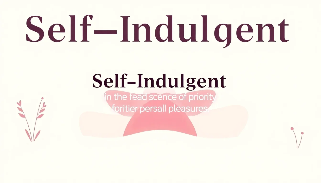 Self-Indulgent | Vibepedia