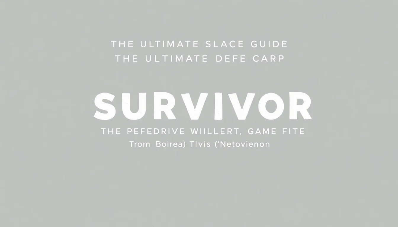 Survivor: The Ultimate Guide to the Island Game | Vibepedia