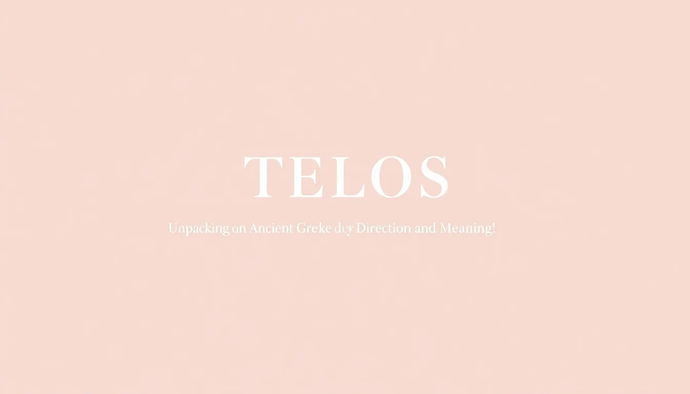 Telos: The Lived Purpose | Vibepedia