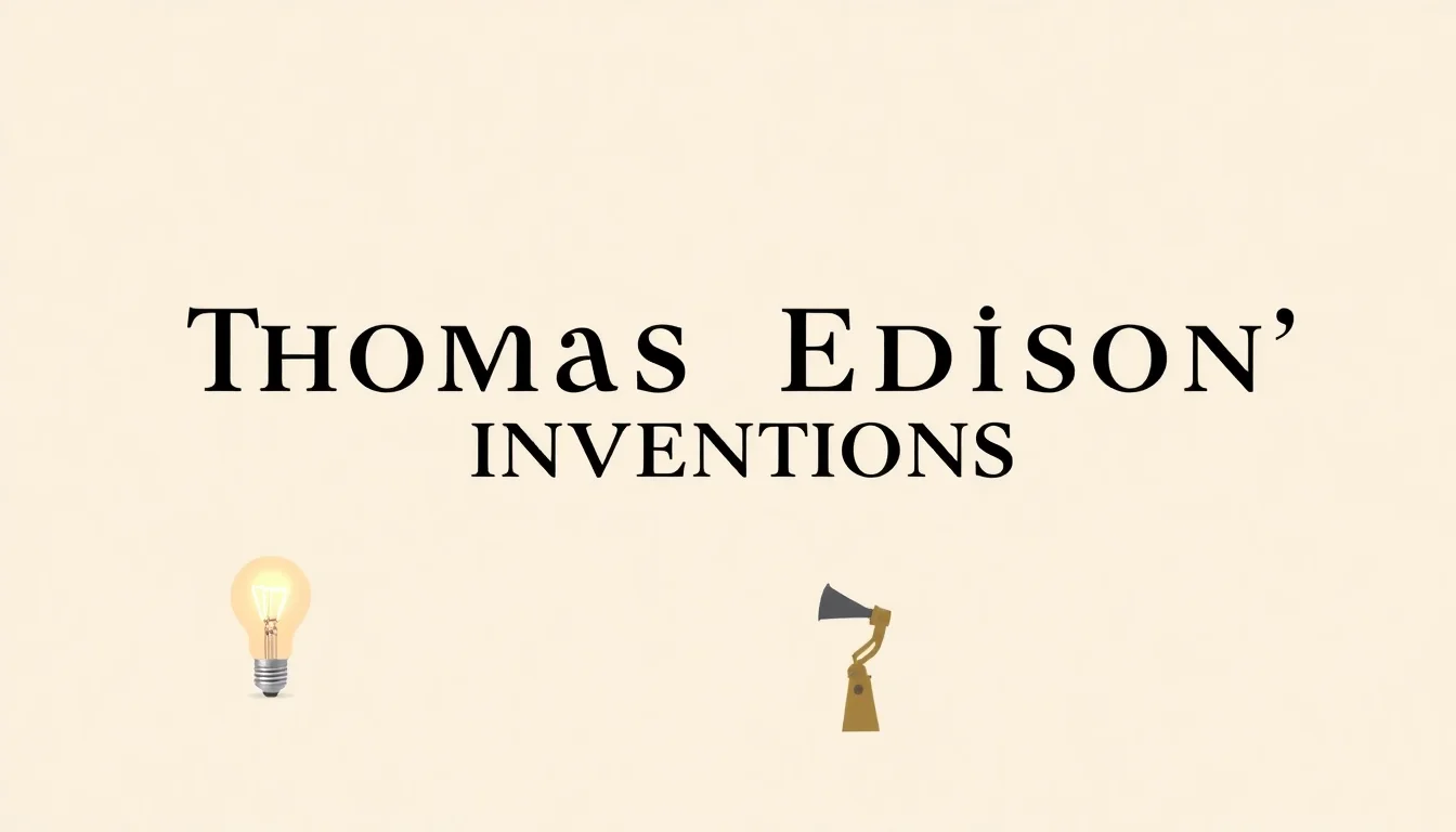 Thomas Edison Inventions | Vibepedia