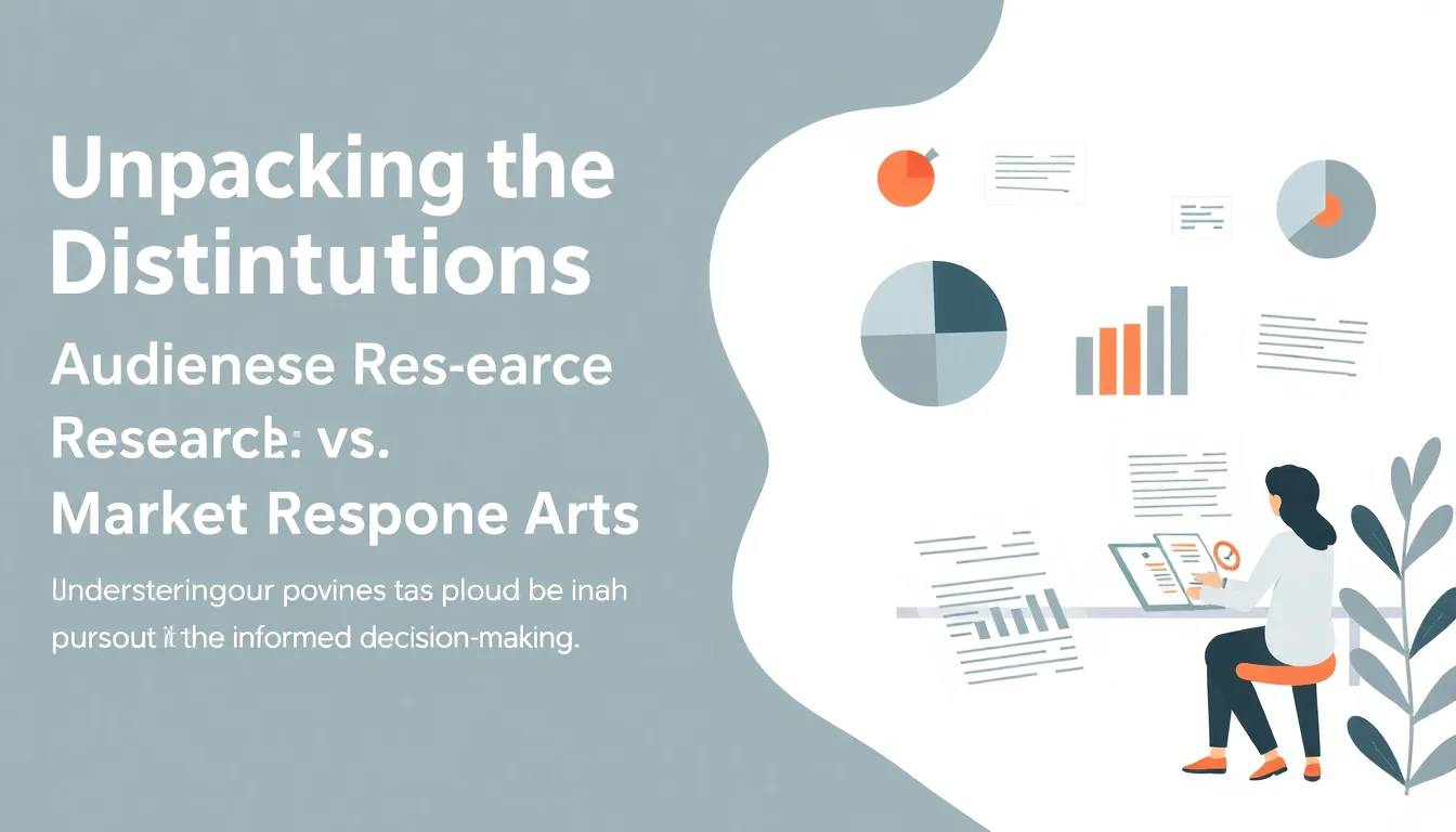 Unpacking the Distinctions: Audience Research vs Market Research