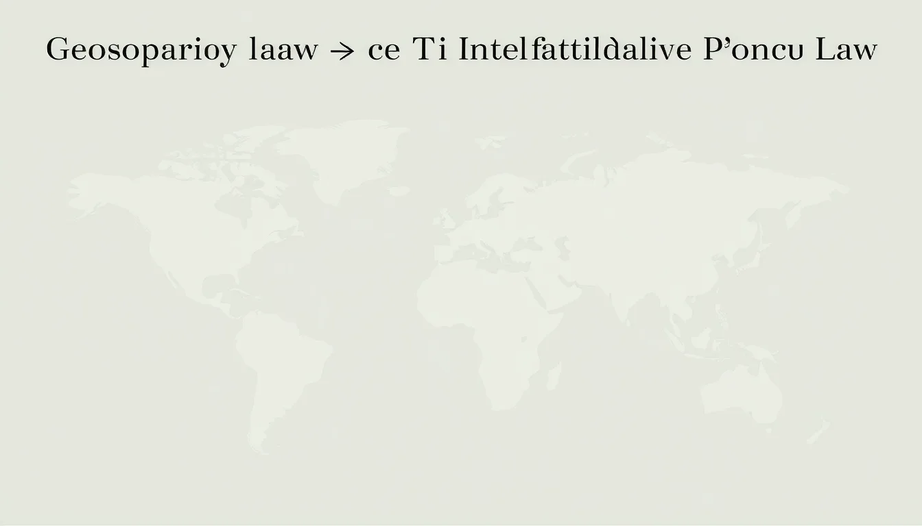 Geospatial Law vs Intellectual Property Law: Mapping the Boundaries